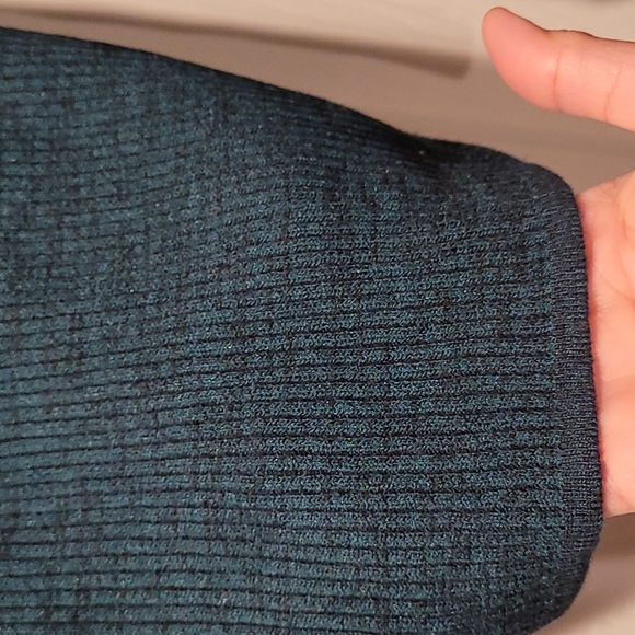 No boundaries ribbed knit longsleeve forest green sz small top blouse - Picture 3 of 5